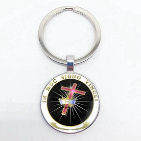 Knights Templar Commandery Keychain - (54 variants) - Bricks Masons