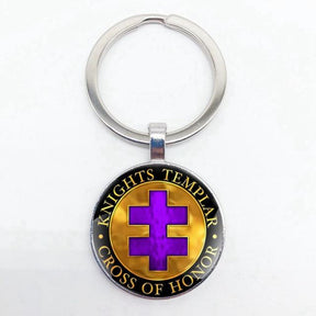 Knights Templar Commandery Keychain - (54 variants) - Bricks Masons