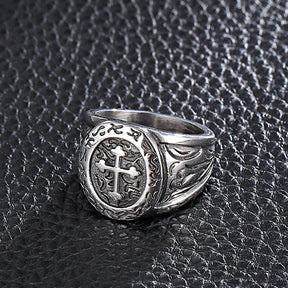 Knights Templar Commandery Ring - Vintage Motif