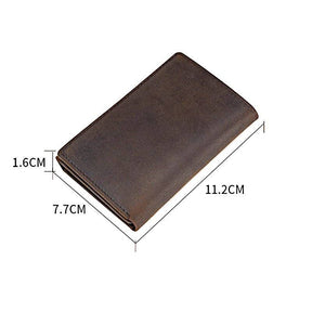 Master Mason Blue Lodge Wallet - Traveling Man Genuine Leather Brown