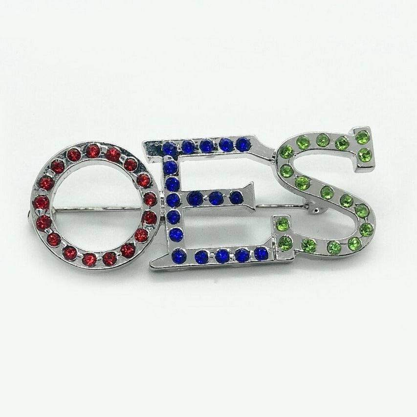 OES Brooch - Rhinestone