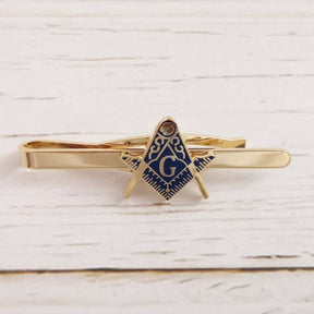 Master Mason Blue Lodge Tie Bar - Square and Compass Motif