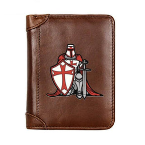 Knights Templar Commandery Wallet - (Black/Brown/Coffee)