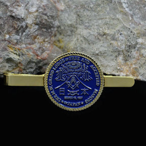 Master Mason Blue Lodge Tie Bar - THE M.W. GRAND LODGE Of Free and Accepted Masons Japan