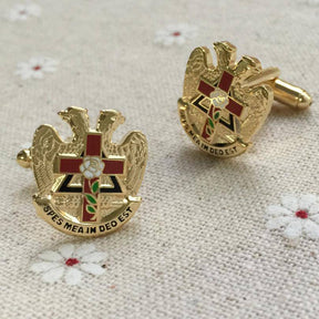 32nd Degree Scottish Rite Cufflink - SPES MEA IN DEO EST - Bricks Masons