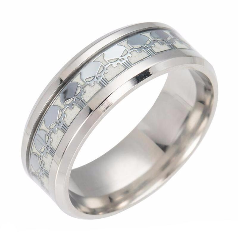 Widows Sons Ring - Lumineux Let There Be Light Biker Skull