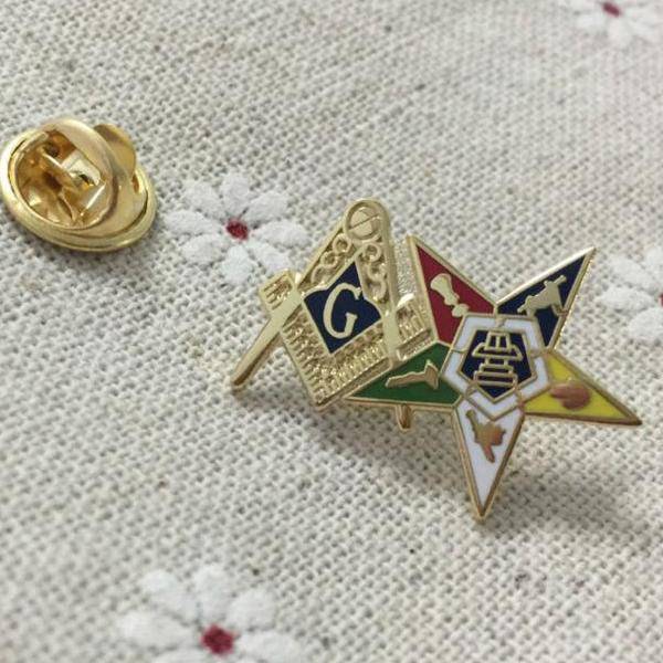 OES Lapel Pin - Patron Square and Compass