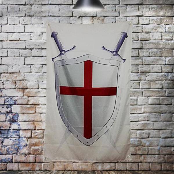 Knights Templar Commandery Flag - Shield