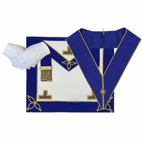Provincial Officers Craft English Regulation Regalia Set - Apron, Collar, Gloves - Bricks Masons