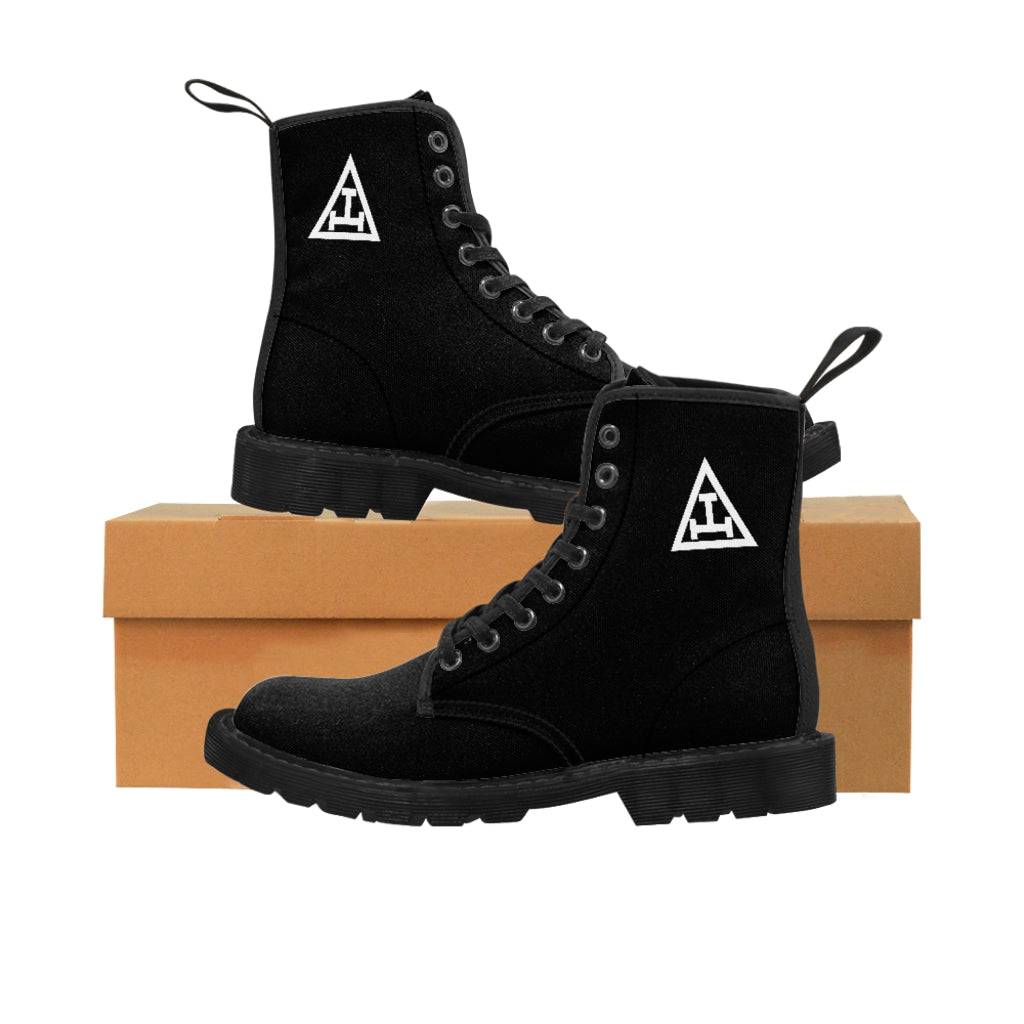 Royal Arch Chapter Boots - Black & White - Bricks Masons
