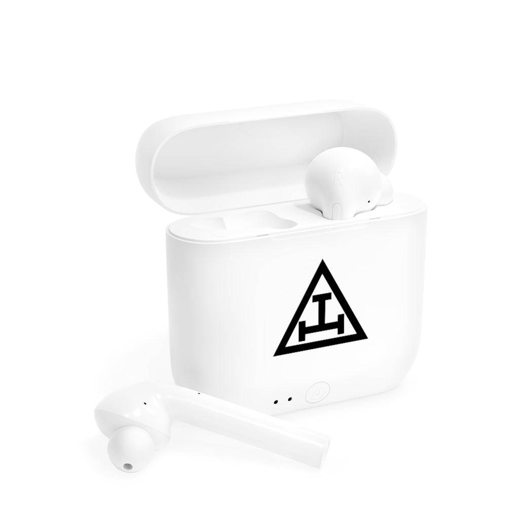 Royal Arch Chapter Earbud - White - Bricks Masons