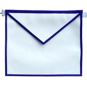 Entered Apprentice Apron - White with Thin Royal Blue Thin Borders