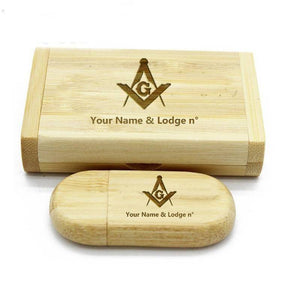 Master Mason Blue Lodge USB Flash Drives - Various Wood Colors