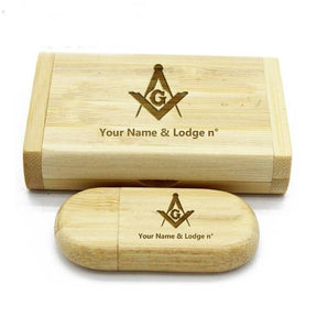 Master Mason Blue Lodge USB Flash Drives - Various Wood Colors