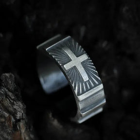 Knights Templar Commandery Ring - 925 Sterling Silver Resizable - Bricks Masons