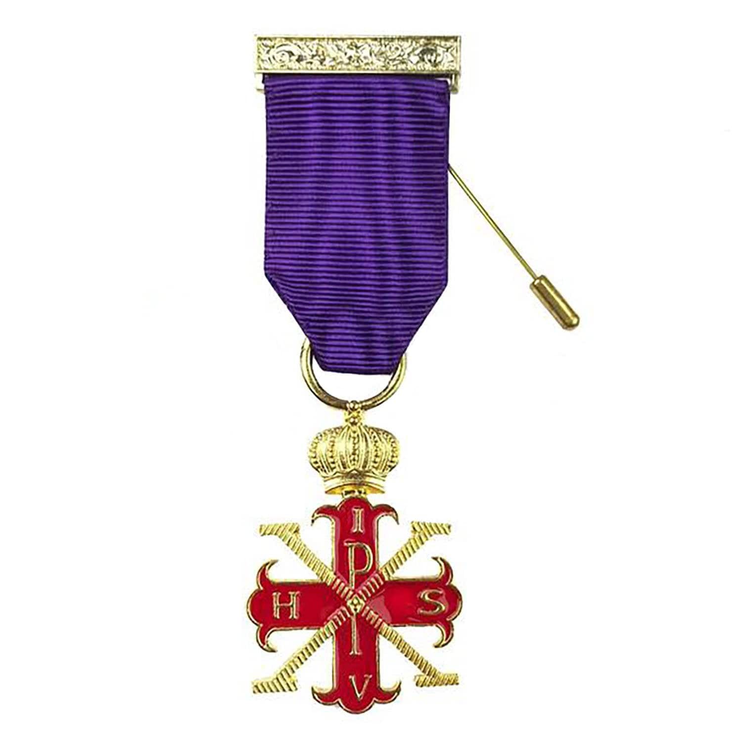 Sovereign Red Cross of Constantine Breast Jewel - Indigo - Bricks Masons