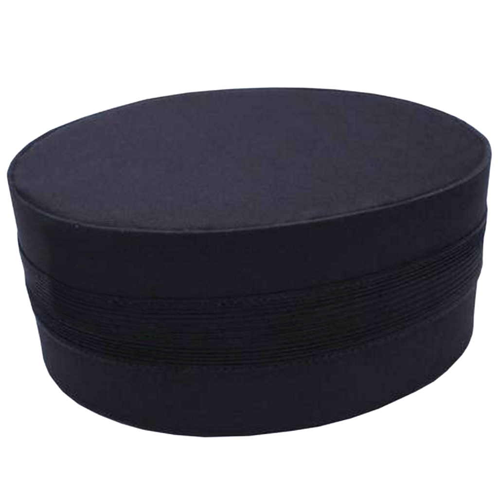 Universal Crown Cap - All Black with Braid - Bricks Masons