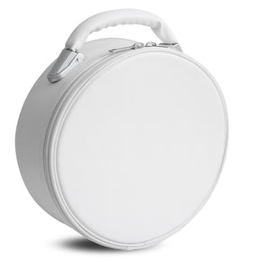 Masonic Crown Cap Case - Imitation White Leather With Solid Handle - Bricks Masons