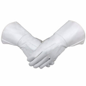 Universal Gauntlet - White Piper Drummer Leather - Bricks Masons