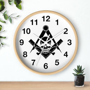 Widows Sons Clock - Wooden Frame - Bricks Masons