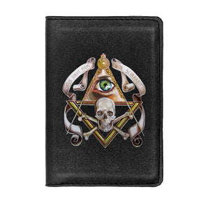 Widows Sons Wallet - Virtus Junxit Mors Non Separabit (Black/Brown) - Bricks Masons