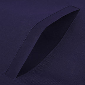 Worshipful Master Blue Lodge Officer Apron -  Navy Velvet With Silver Embroidery Thread - Bricks Masons
