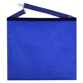 Worshipful Blue Lodge Officer Apron - Royal Blue with Wreath - Bricks Masons