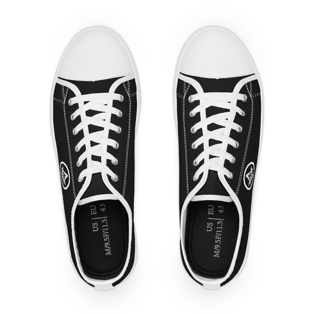 Master Mason Blue Lodge Sneaker - Black & White Low-Top - Bricks Masons