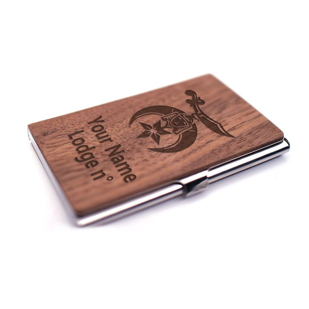 Shriners Business Card Holder - (RFID Protection) - Bricks Masons