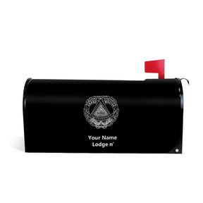 Grand Master Blue Lodge Mailbox Cover - Magnetic & Waterproof - Bricks Masons