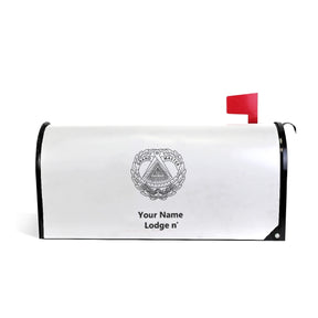 Grand Master Blue Lodge Mailbox Cover - Magnetic & Waterproof - Bricks Masons