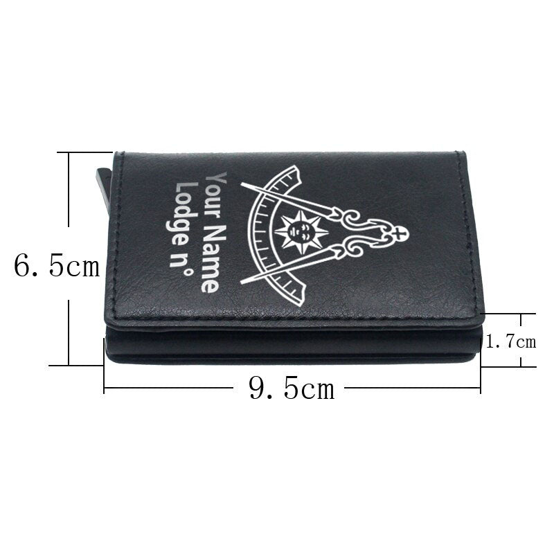 Past Master Blue Lodge California Regulation Wallet - Various Colors - Bricks Masons