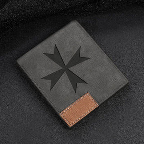 Order Of Malta Commandery Wallet - Leather Various Colors - Bricks Masons