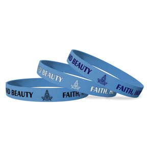 Past Master Blue Lodge California Regulation Bracelet - Various Silicone Colors - Bricks Masons