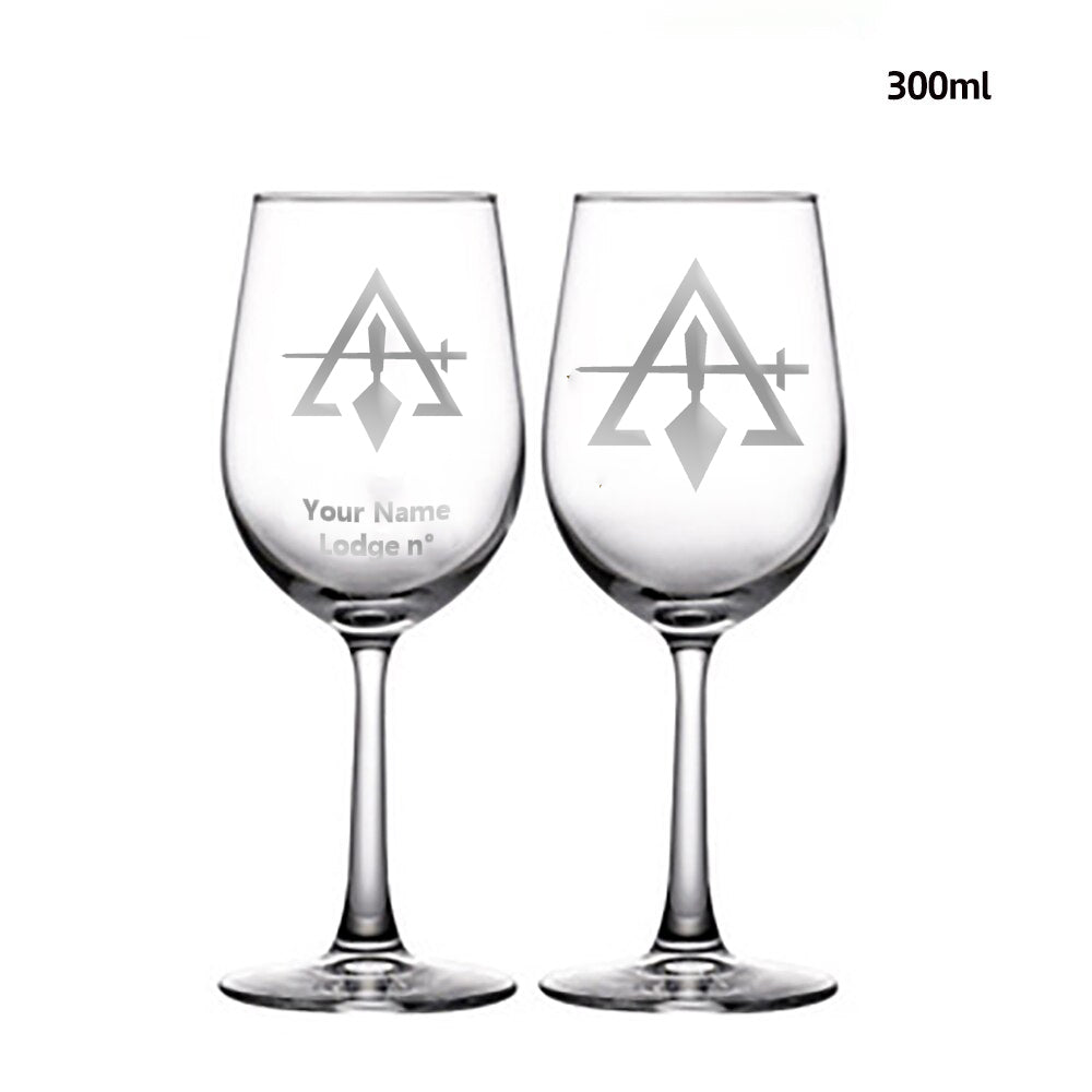 Council Champagne Flute - 2 Pieces Set - Bricks Masons