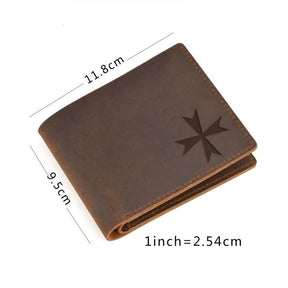 Order of Malta Wallet - Handcraft Leather - Bricks Masons