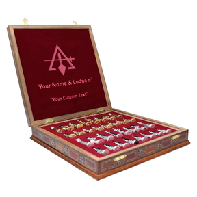 Council Chess Set - Hand Workmanship Patterns - Bricks Masons