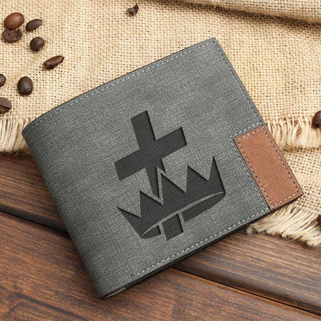 Knights Templar Commandery Wallet - Leather Various Colors - Bricks Masons