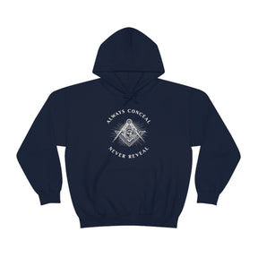 Master Mason Blue Lodge Hoodie - Always Conceal Never Reveal - Bricks Masons