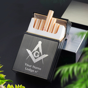 Master Mason Blue Lodge Cigarette Case - Various Colors - Bricks Masons