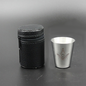 Master Mason Blue Lodge Cups - Stainless Steel - Bricks Masons