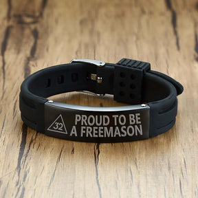 32nd Degree Scottish Rite Bracelet - Silicone - Bricks Masons