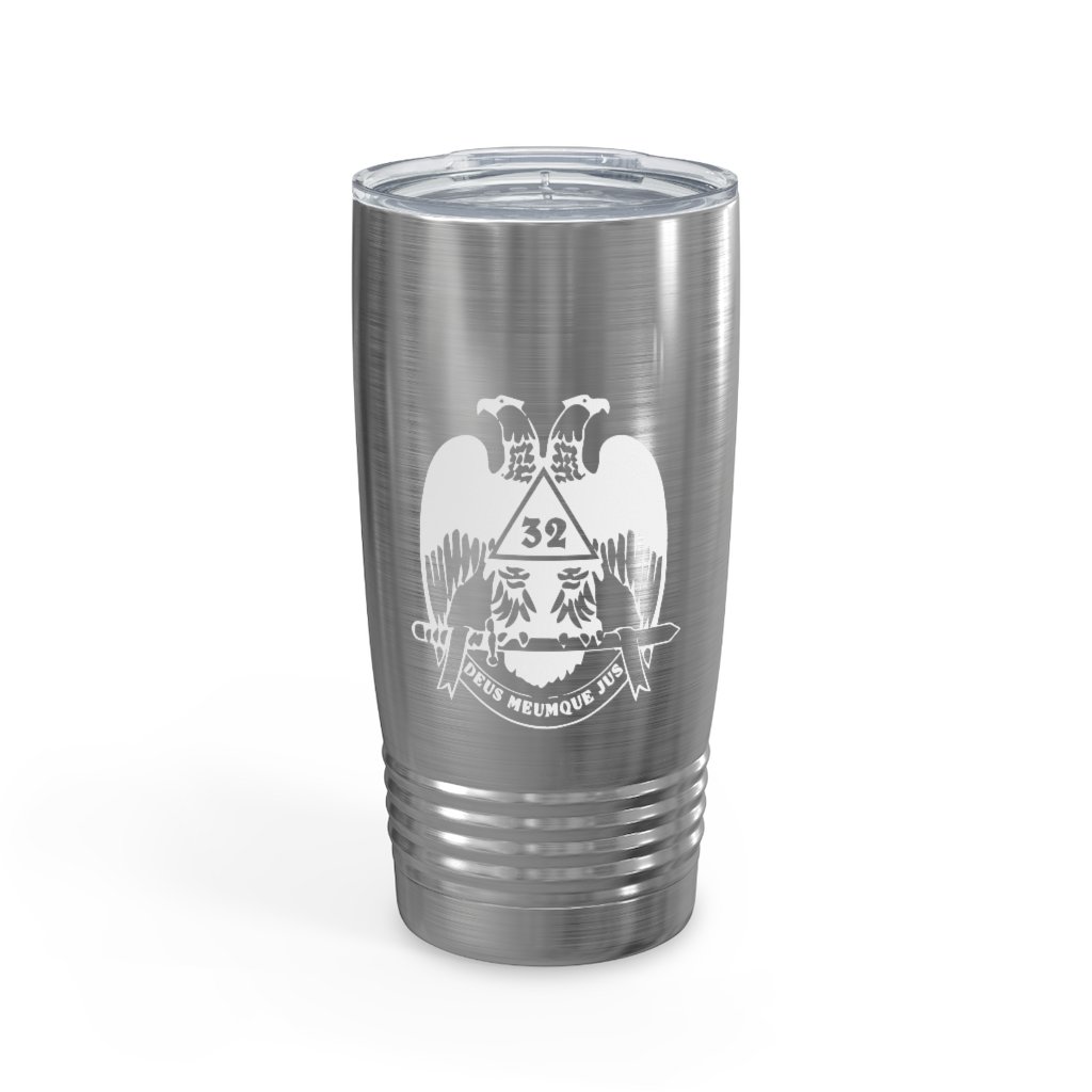 32nd Degree Scottish Rite Ringneck Tumbler - Wings Down Various Colors - Bricks Masons