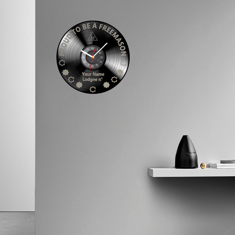 33rd Degree Scottish Rite Clock - Vinyl Record - Bricks Masons