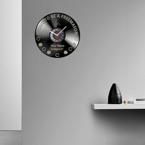 33rd Degree Scottish Rite Clock - Vinyl Record - Bricks Masons