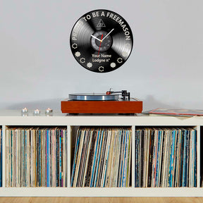 33rd Degree Scottish Rite Clock - Vinyl Record - Bricks Masons