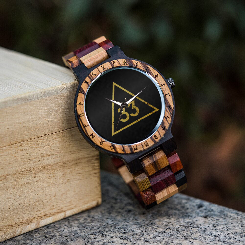 33rd Degree Scottish Rite Wristwatch  - Various Colors - Bricks Masons