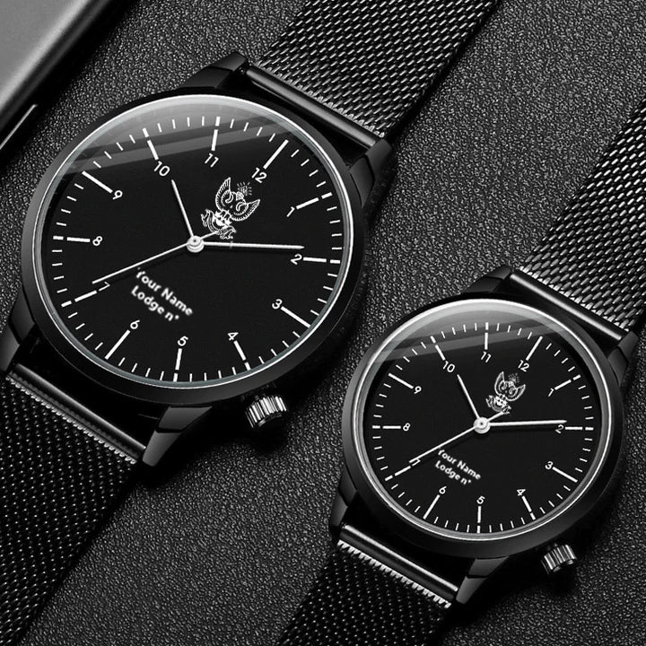 33rd Degree Scottish Rite Wristwatch - Wings Up Various Colors - Bricks Masons