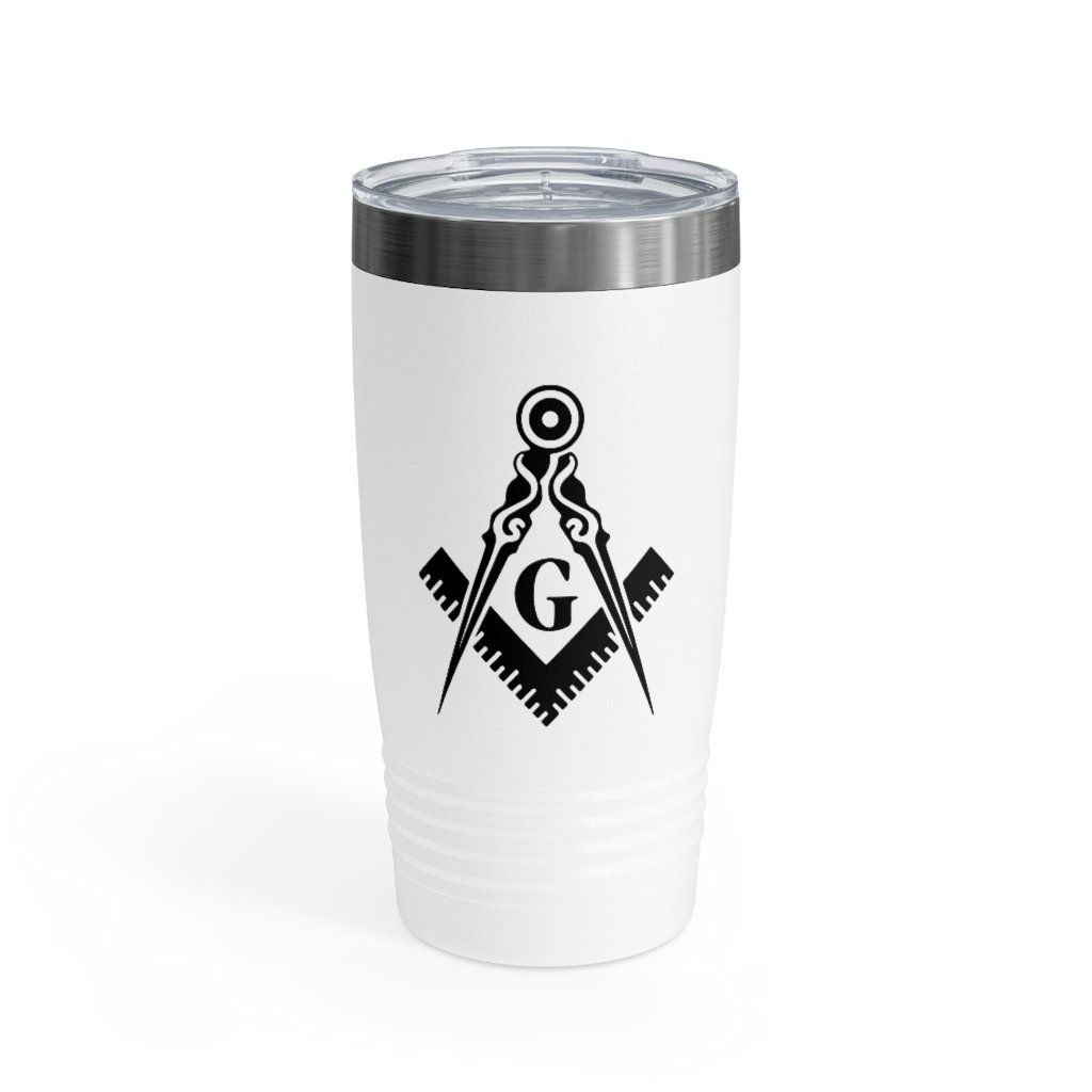 Master Mason Blue Lodge Ringneck Tumbler - Square & Compass G - Bricks Masons