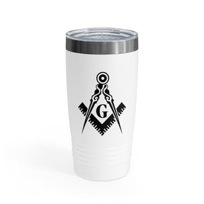 Master Mason Blue Lodge Ringneck Tumbler - Square & Compass G - Bricks Masons